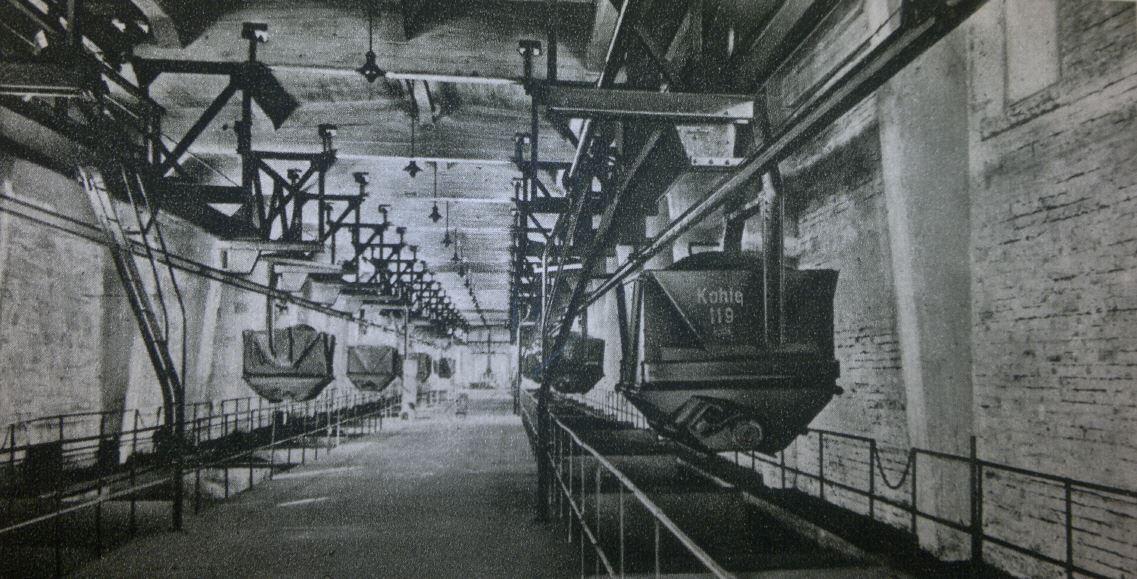 Kohlebeförderung per Seilbahn Leuna