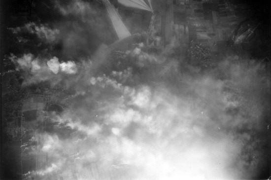Lützkendorf während der Bombardierung