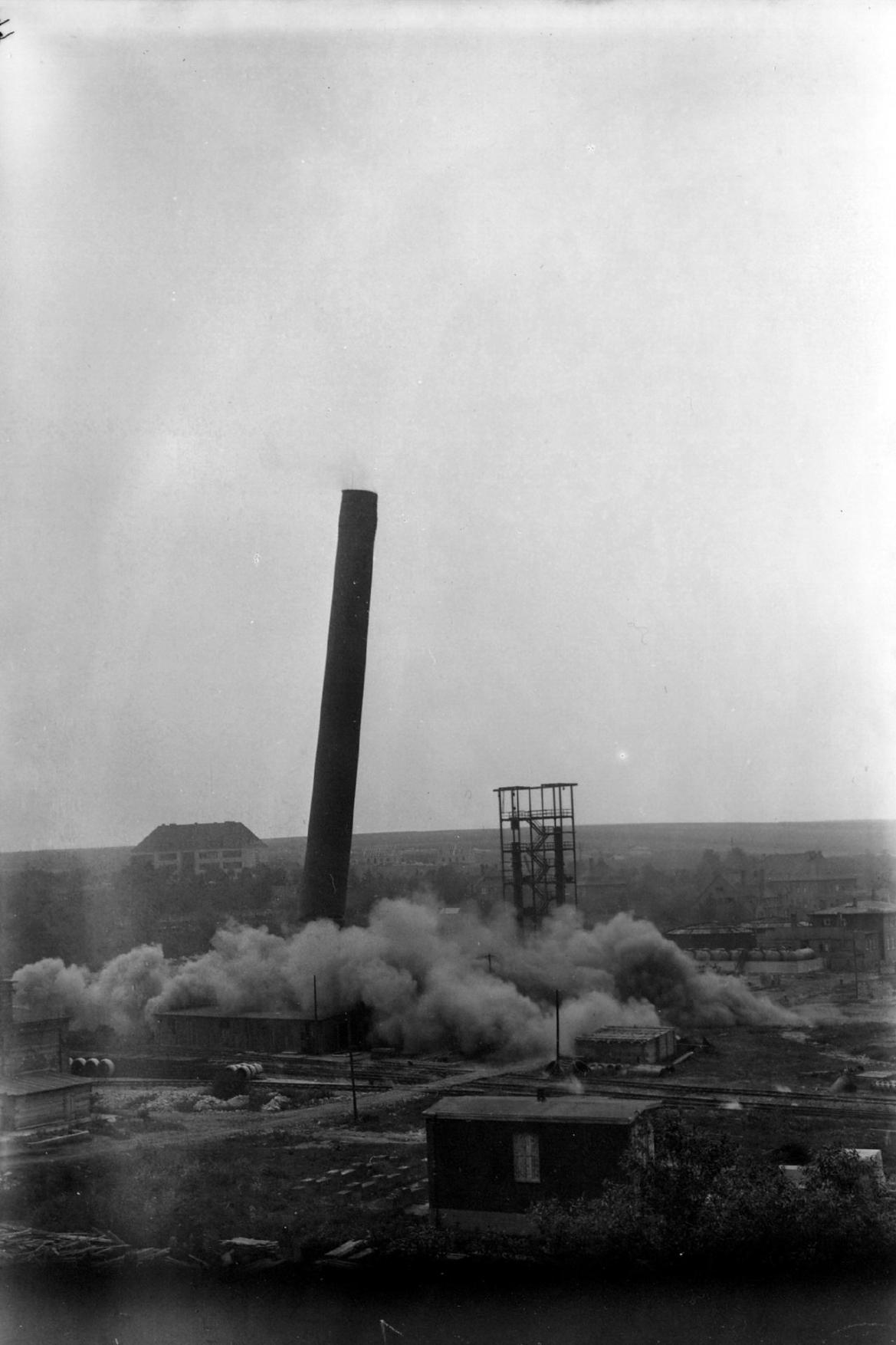 Sprengung Schornstein Kursachsen 1936