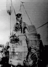 Lt. Dr. Peter Rieper als Artilleriebeobachter
