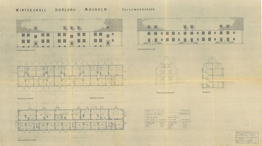 Volkswohnungen Typ 43B und 56B