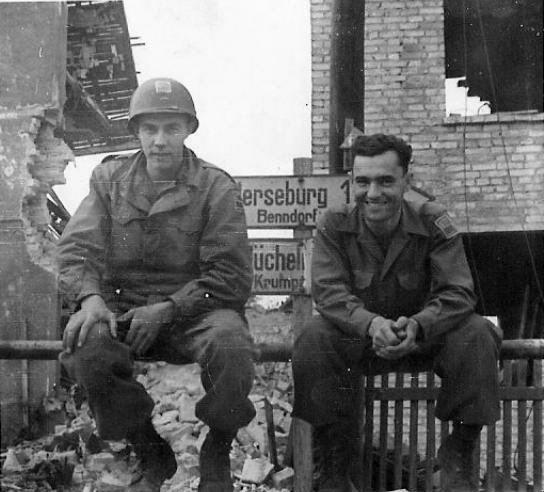 Soldaten der 69th US Inf. Div im Geiseltal