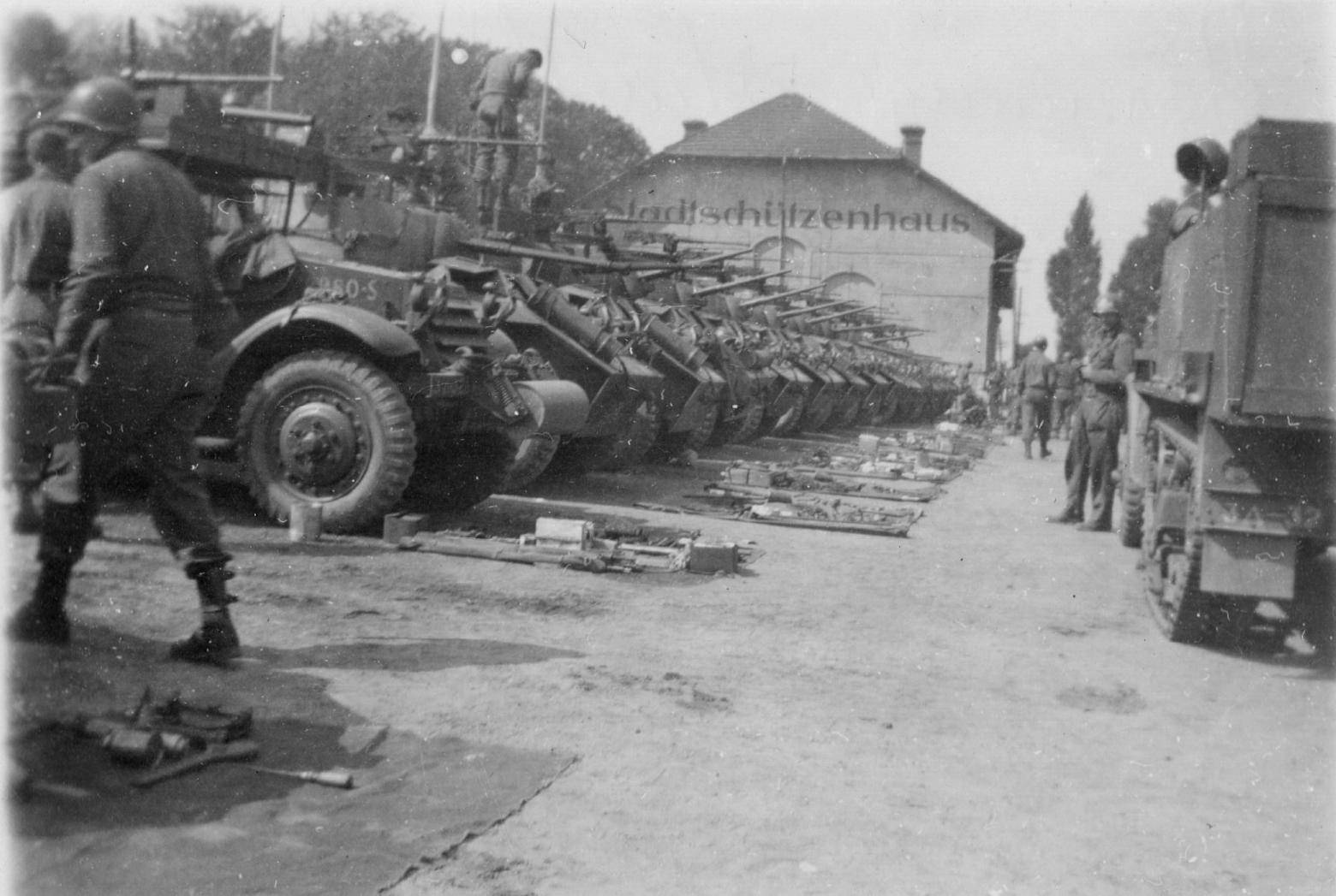 Schützenhausplatz Mücheln April 1945