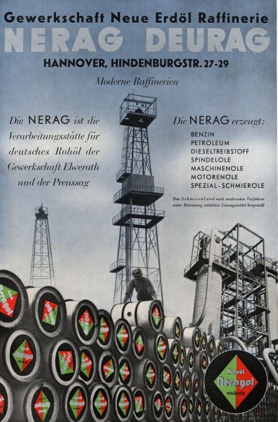 Werbeplakat Deurag-Nerag 1930-er Jahre 